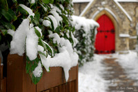 Church and Snow on Gate
