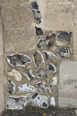 Stonework on Church Wall