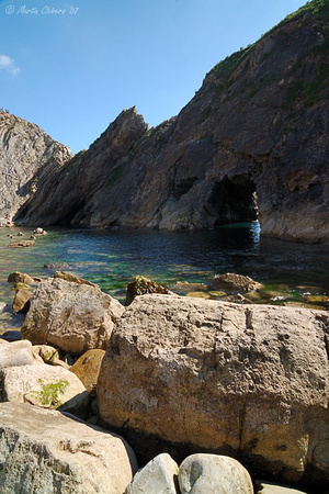 Rocks and Small Door at Stair Hole